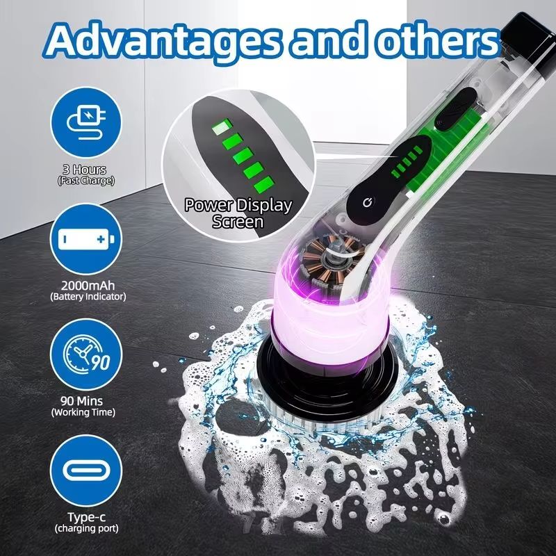 فرشاة تنظيف كهربائية لاسلكية م - مراجعة Car Cleaning Brush وسعره